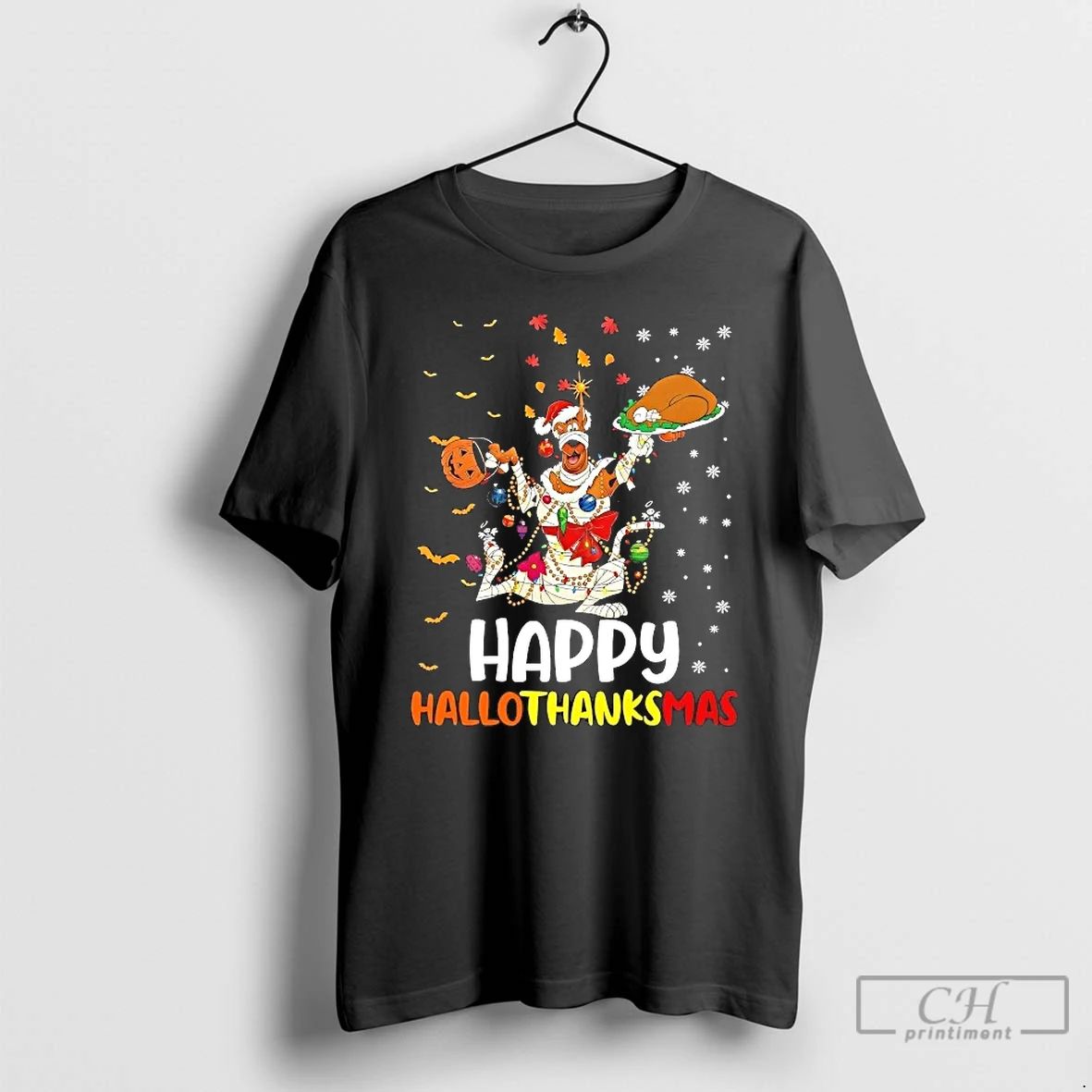 Classic Scooby Doo Happy Hallothanksmas T Shirts