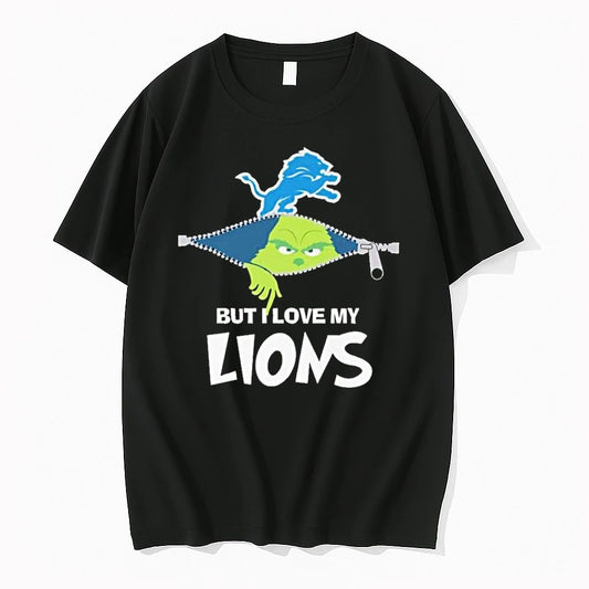 Christmas Grinch But I Love My Detroit Lions Tshirts Sweater