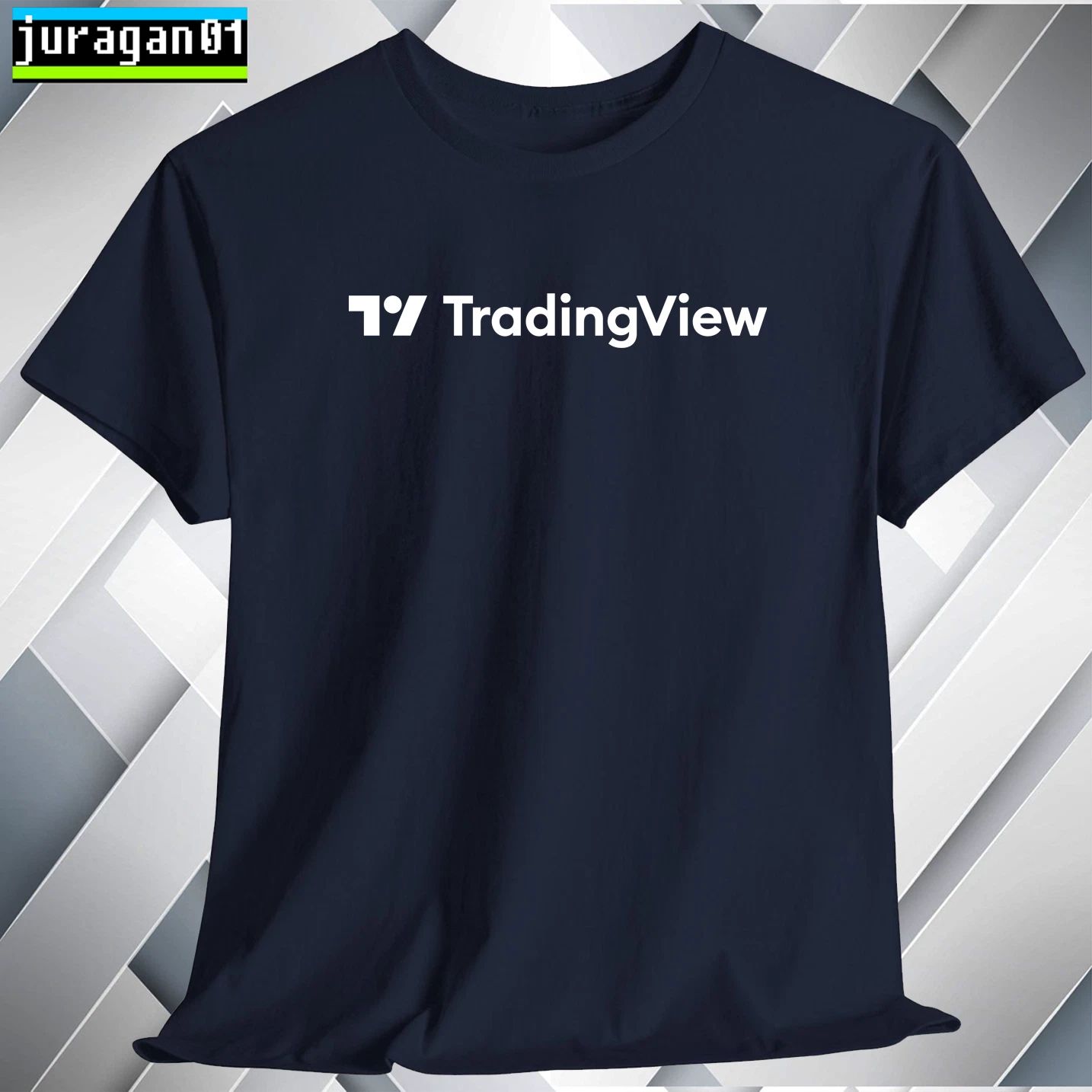 Trading View Simple T-Shirt Black Navy White Grey Red Orange Choco Size S to 5XL