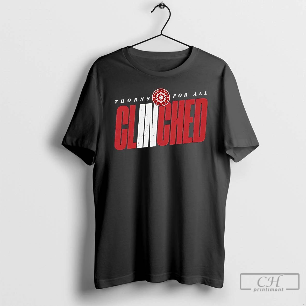 Classic Portland Thorns Fc Clinched Thorns For All T Shirts