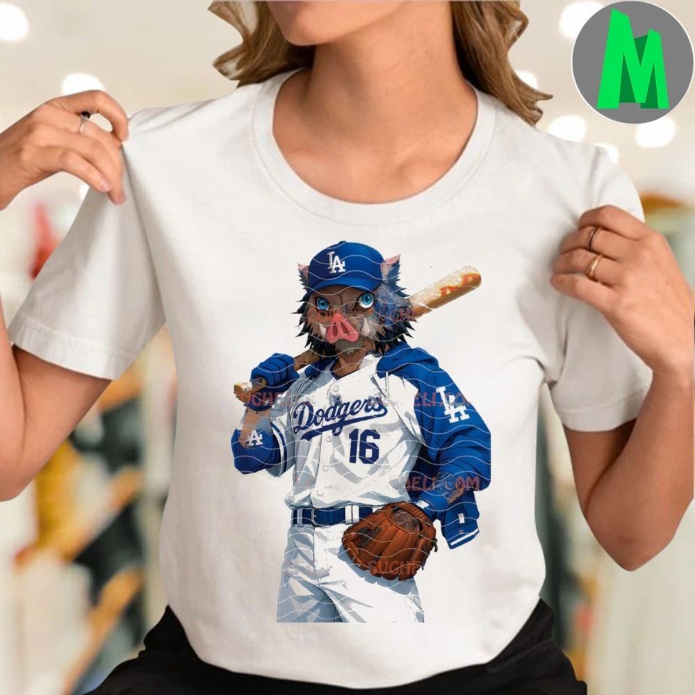 Hashibira Inosuke LA Dodgers Baseball LA Dodgers Shirt