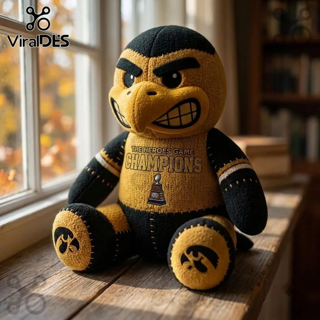 Iowa Hawkeyes Mascot Heroes Game Champions Plush Toy