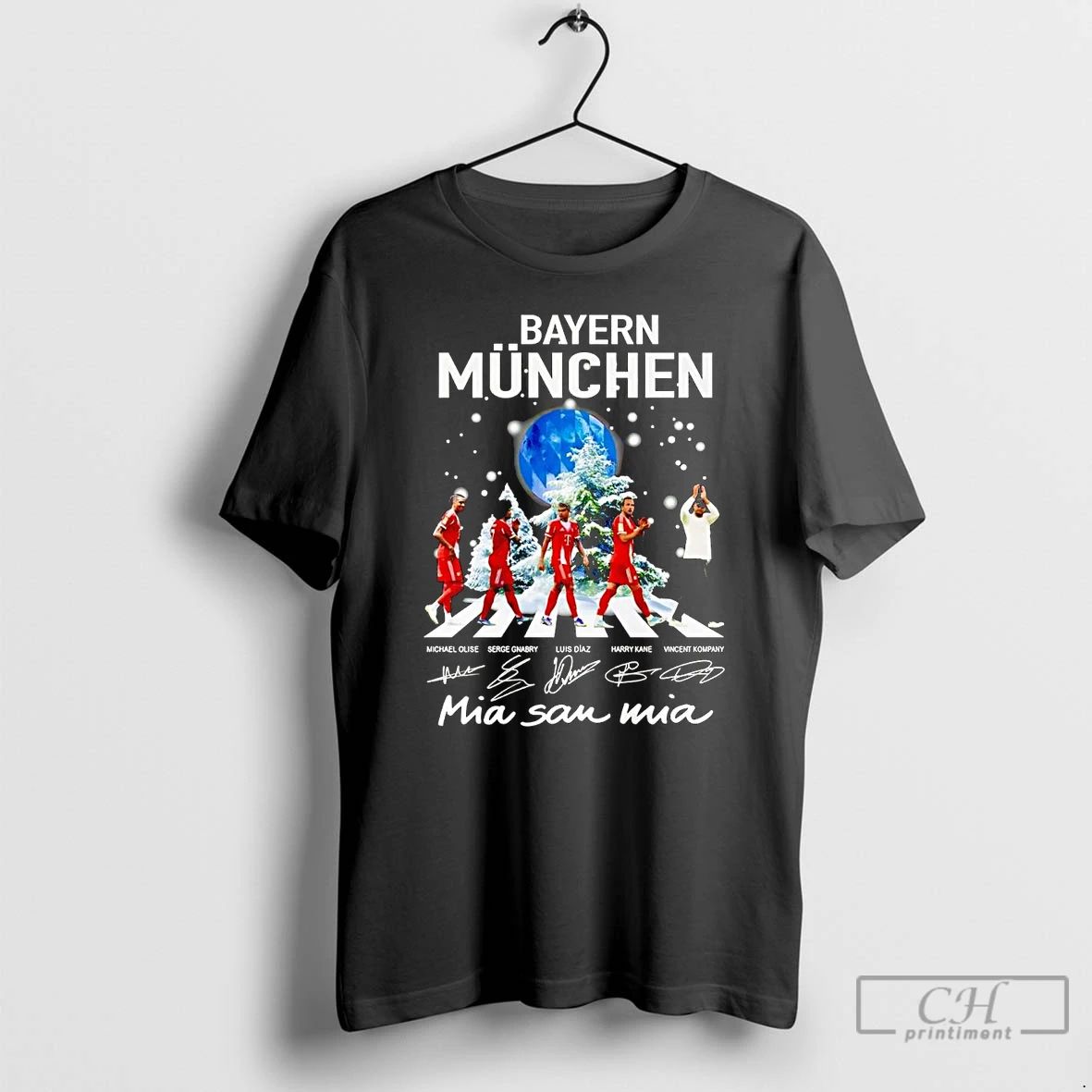 Classic Bayern Munchen Mia San Mia Team Players Winter T Shirts