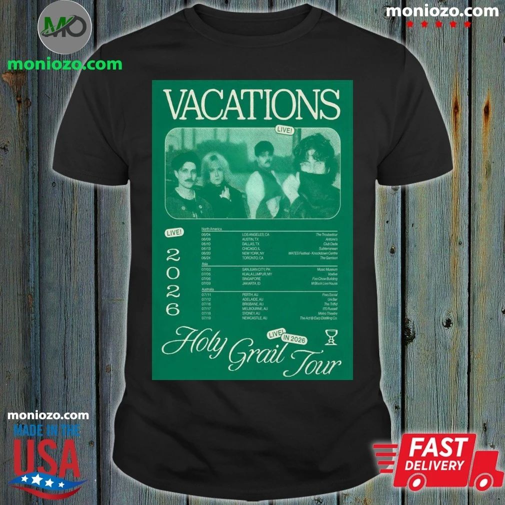 Original VACATIONS Holy Grail Tour 2026 Poster T-shirt