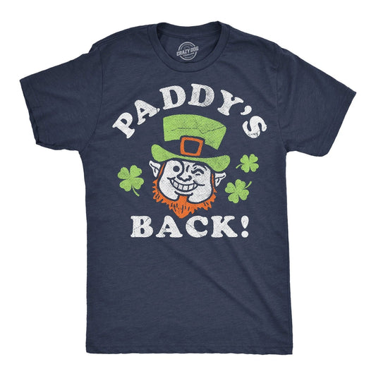 Mens Funny T Shirts Paddys Back Sarcastic St Patricks Day Tee For Men