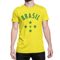 Brazil 1960`s Mens  T-Shirt Football Retro Stars Brazilian World Cup 2026 Kit