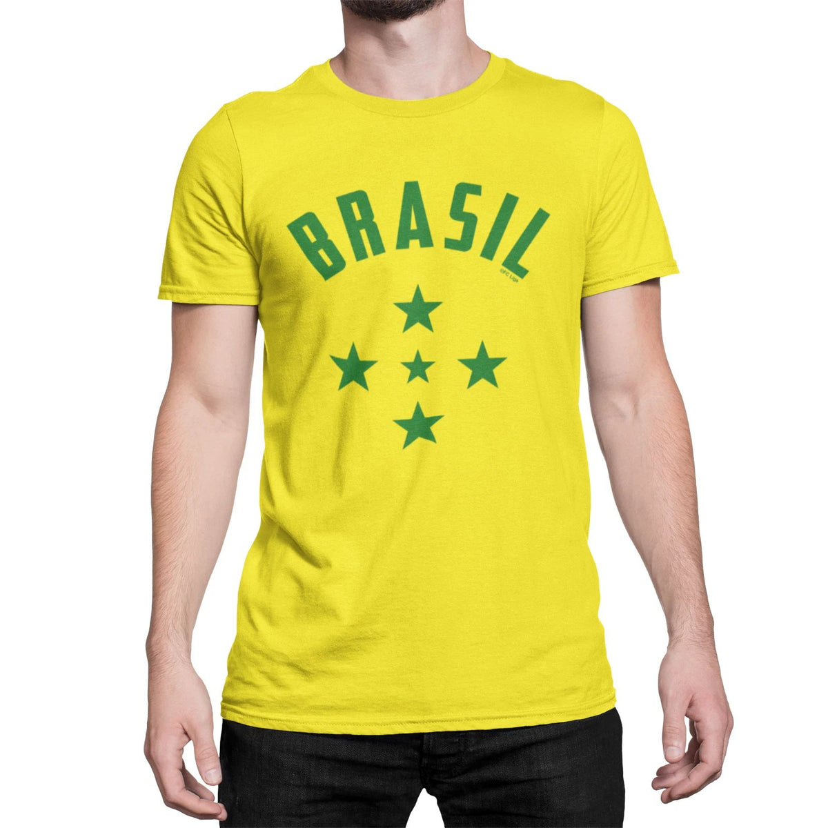 Brazil 1960`s Mens  T-Shirt Football Retro Stars Brazilian World Cup 2026 Kit