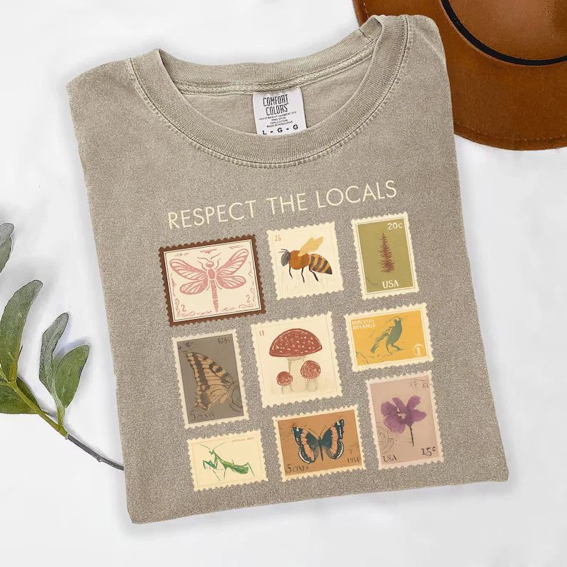 Respect Local Wildlife Nature Outdoors Animal Granola Comfort Tee