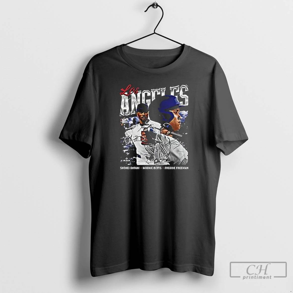 Premium Awesome Shohei Ohtani Mookie Betts Freddie Freeman Los Angeles Dodgers Retro T Shirts