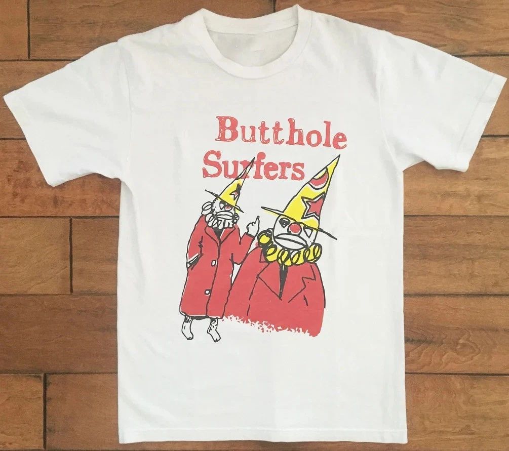 Hot Popular Butthole Surfers Band White Rock Music S to 5XL Shirt PN582