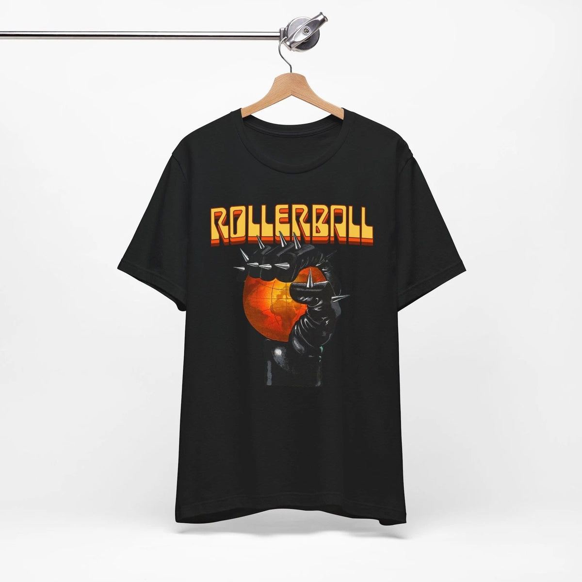 Rollerball T-shirt, Fist Spiked Glove Classic Vintage Sci Fi Movie