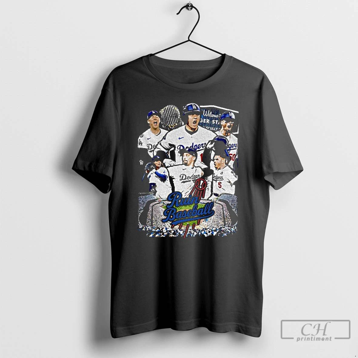 Classic Los Angeles Dodgers 2025 Champions Ruin Baseball T Shirts