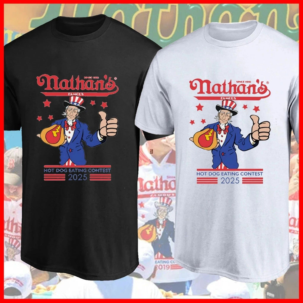 SALE 30% - Nathan's Famous Hot Dog Eating Contest Fourth of July 2025 Shirt