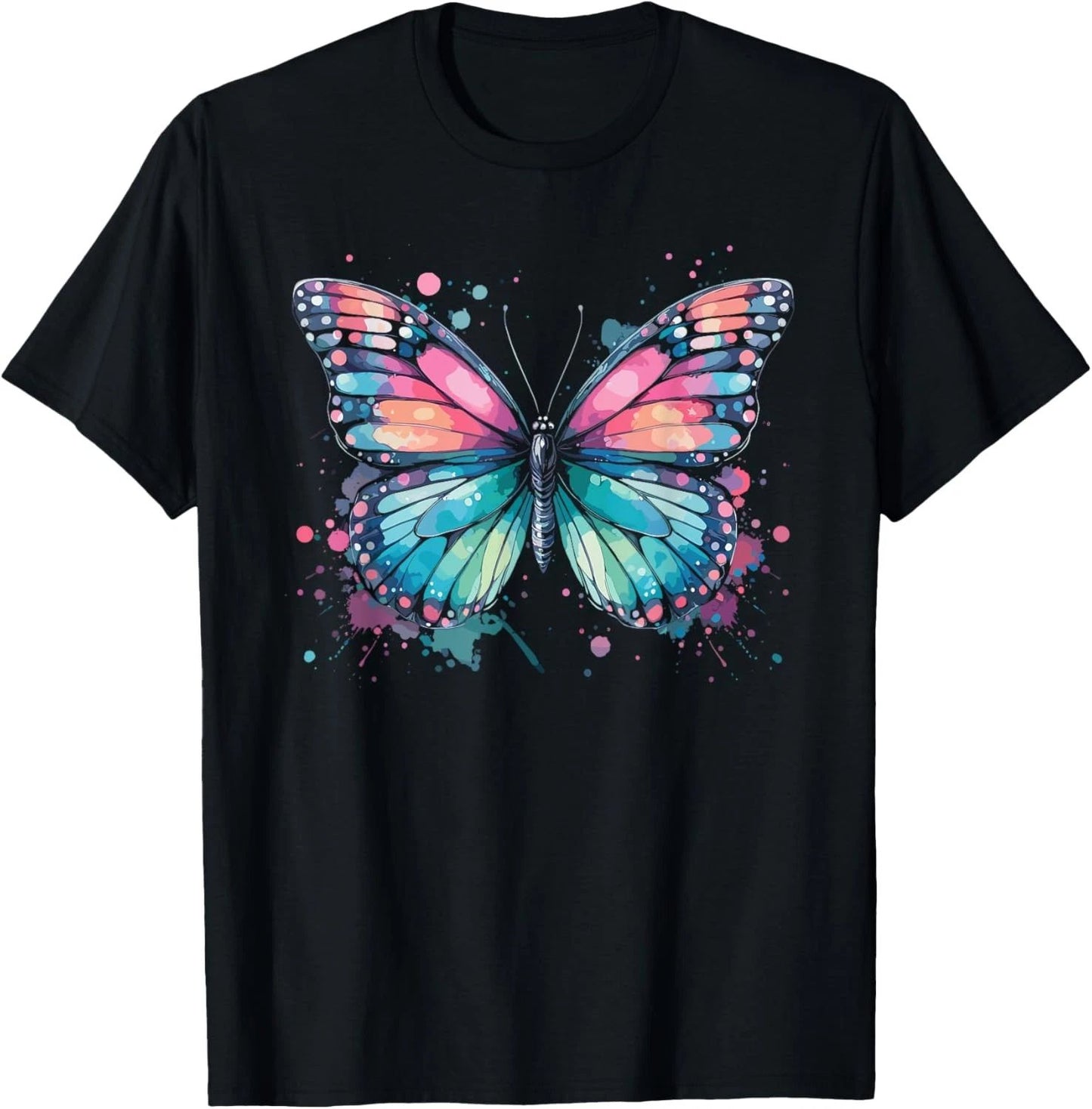 Butterfly Watercolor Design – Boho Aesthetic Art T-Shirt