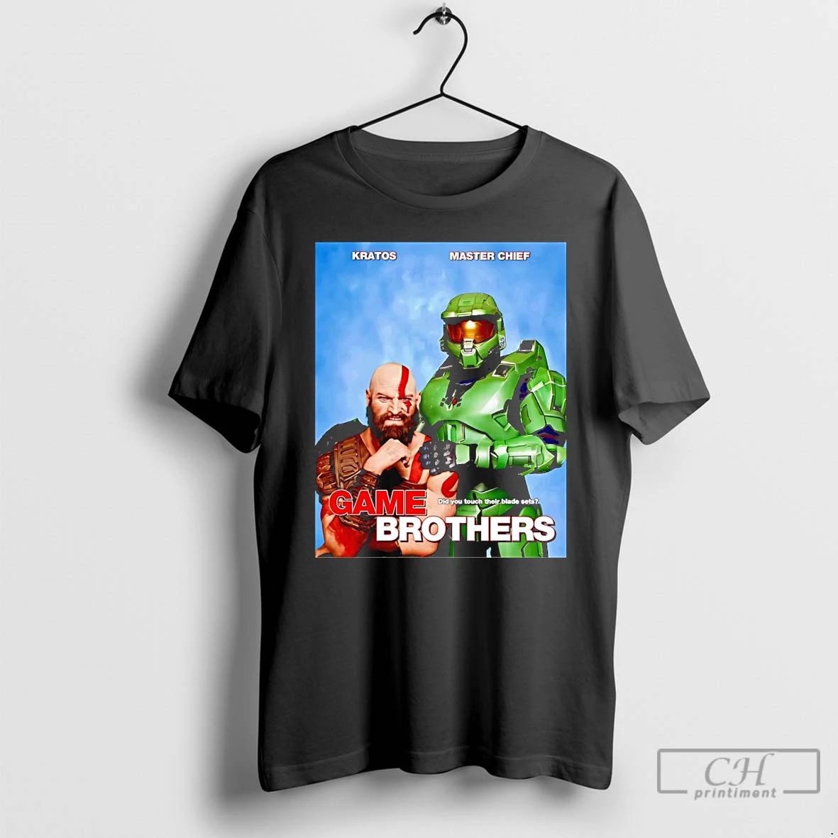 Classic Step Game Brothers Kratos And Master Chief T Shirts
