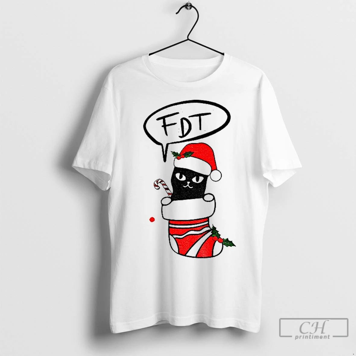Classic Fdt No Kings Black Cat Anti Trump Christmas