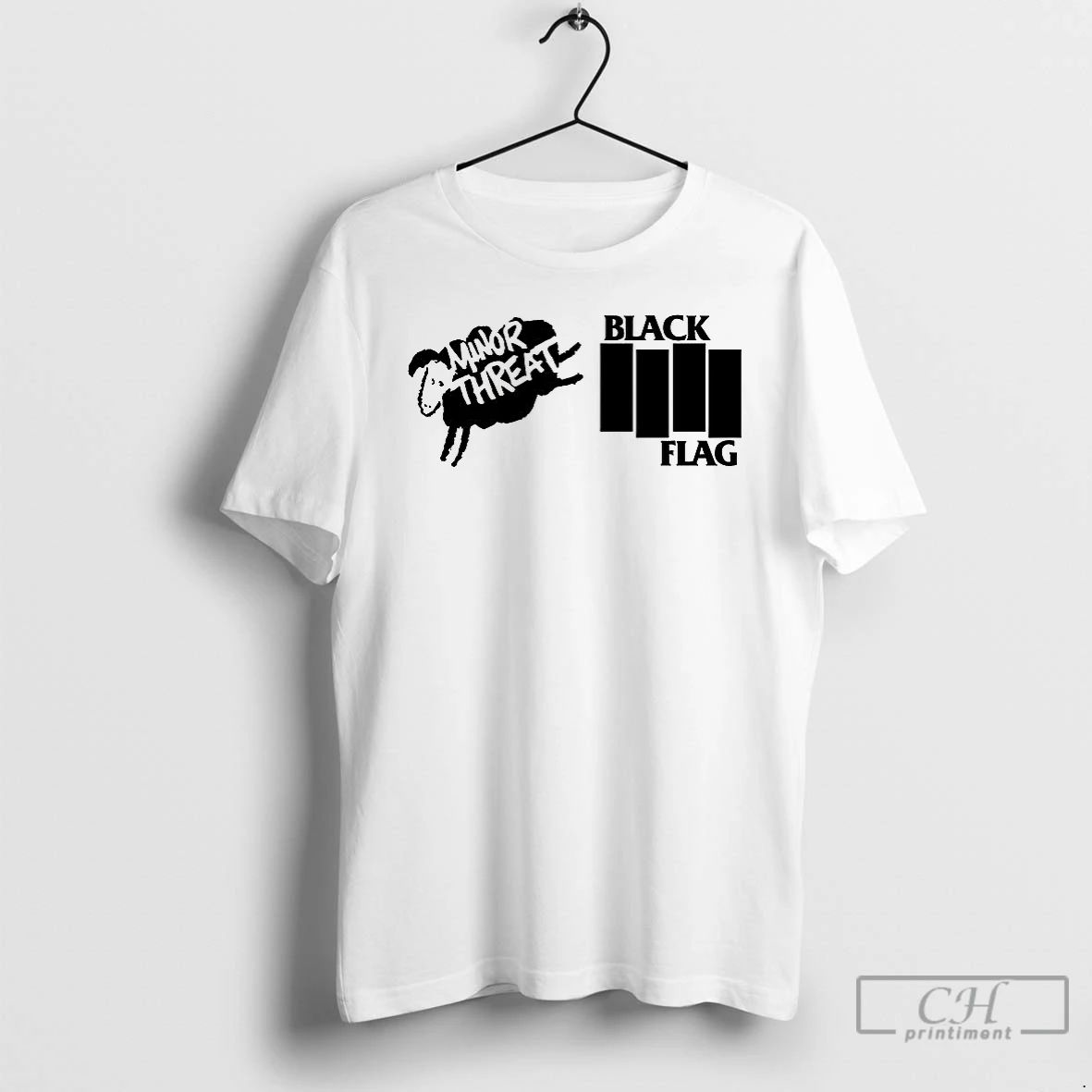 Premium Henry Rollins And Ian Mackaye Logo T Shirts