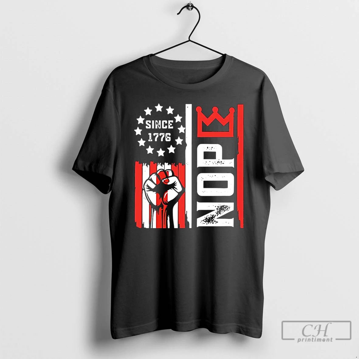 Classic No Kings Nope Protest Since 1776 T Shirts