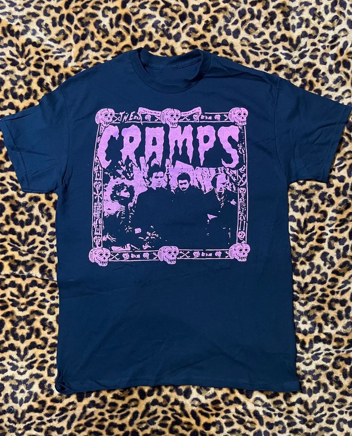 The Cramps Band Music Navy Blue T-Shirt Cotton Unisex S-234XL