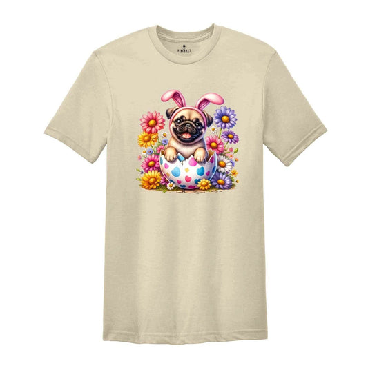 Cute Pug Easter Shirt, Happy Easter Day, Easter Day Shirt, Easter Peeps Shirt, C
