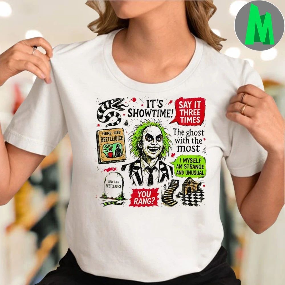 It’s Showtime Beetlejuice Halloween Horror Movie Character Shirt