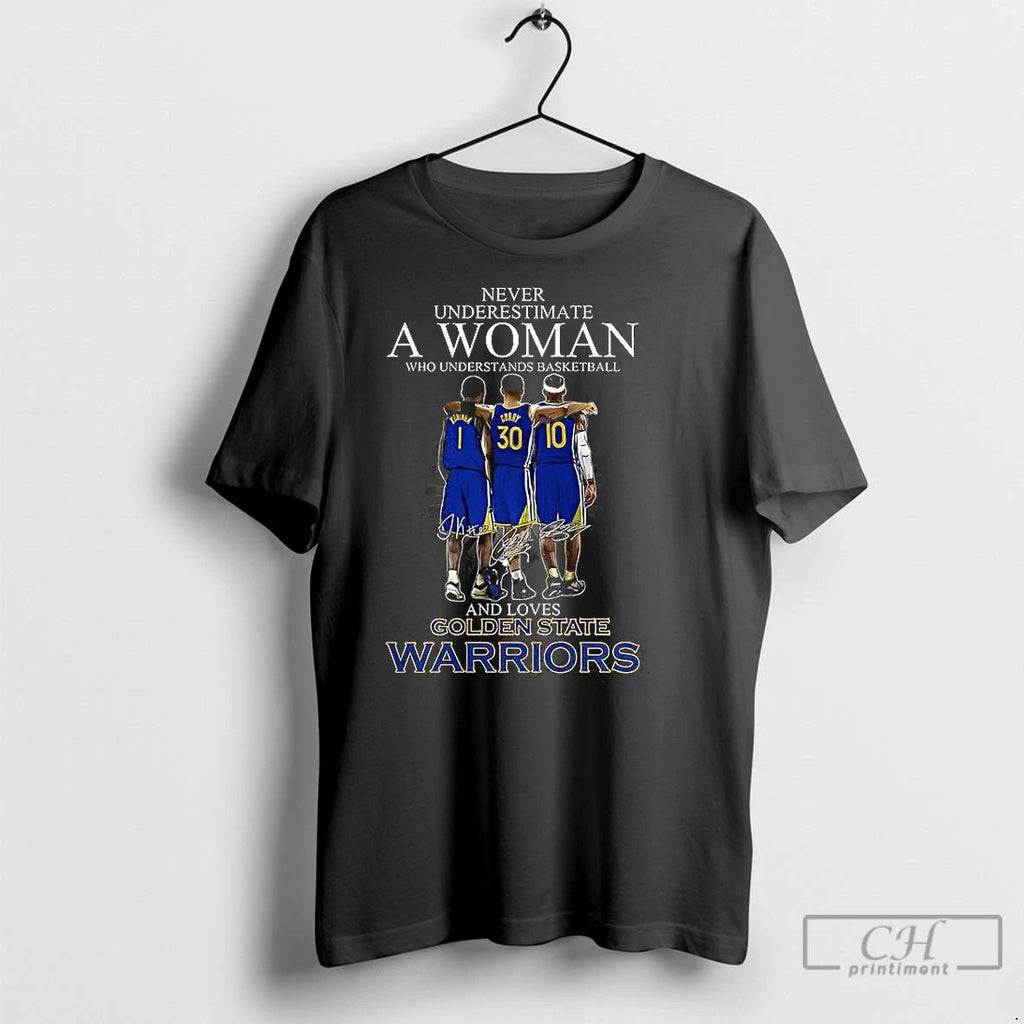 Classic Never Underestimate A Woman Who Loves Golden State Warriors Signature