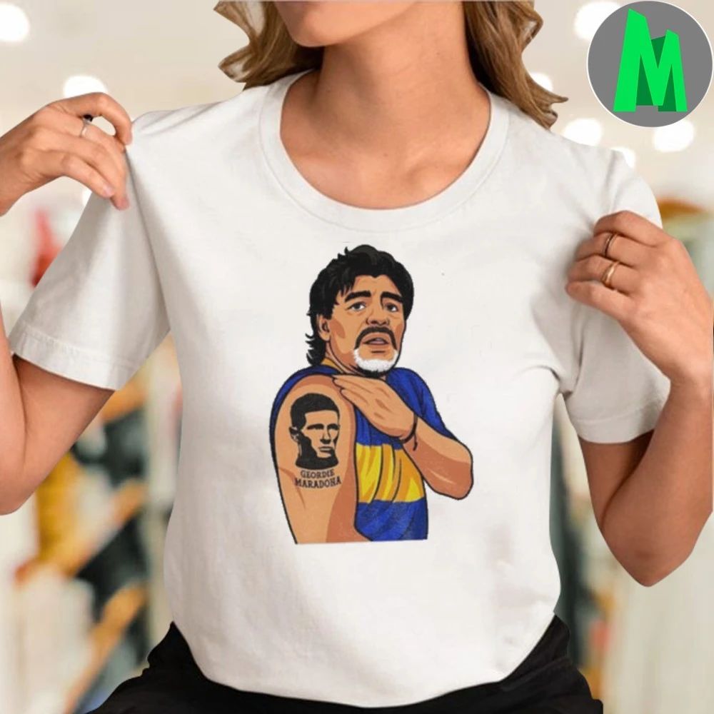 Elliot Anderson Geordie Maradona tattoo shirt