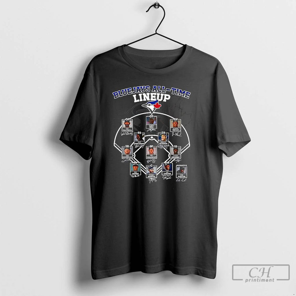 Classic Blue Jays All Time Lineup Signature T Shirts