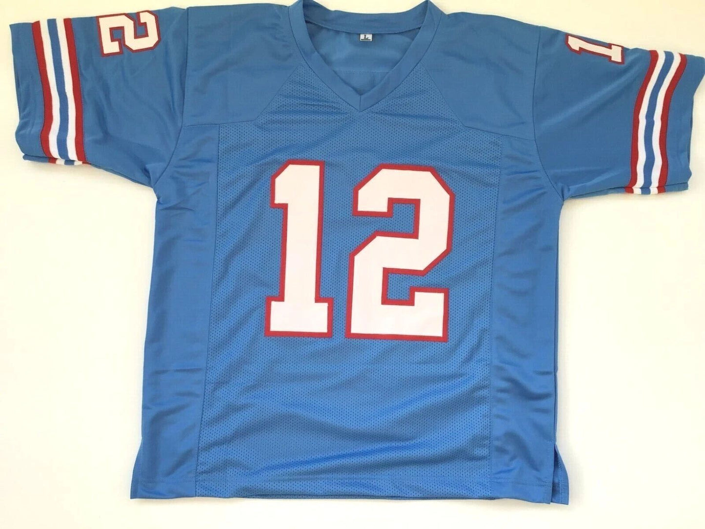 Custom Ken Stabler Blue Mesh Football Jersey