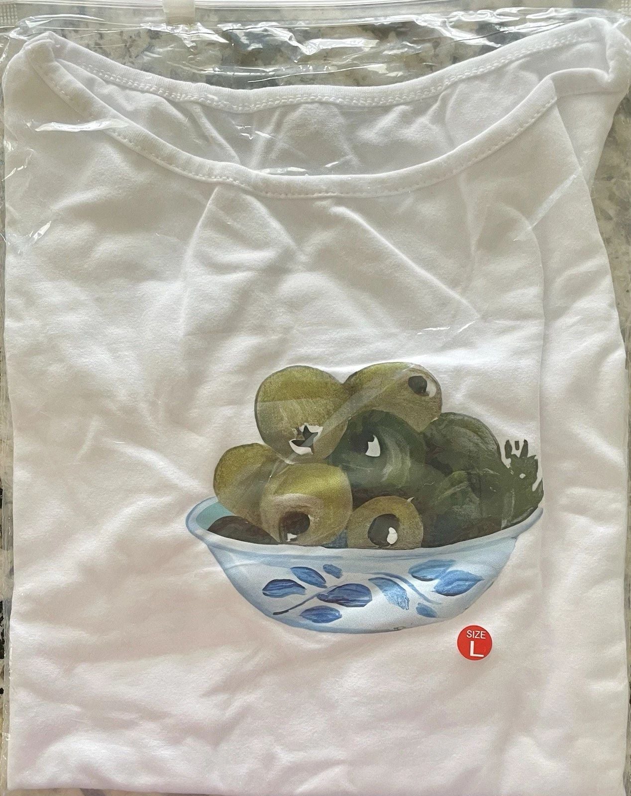 Olive Fruit Aesthetic Art For Food Enthusiasts And Chefs Unisex T Shirt Size L
