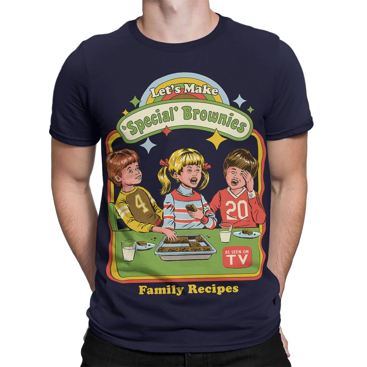 Let's Make Brownies Fun 90s Baking Themed T Shirt for Food Lovers #SR#T433