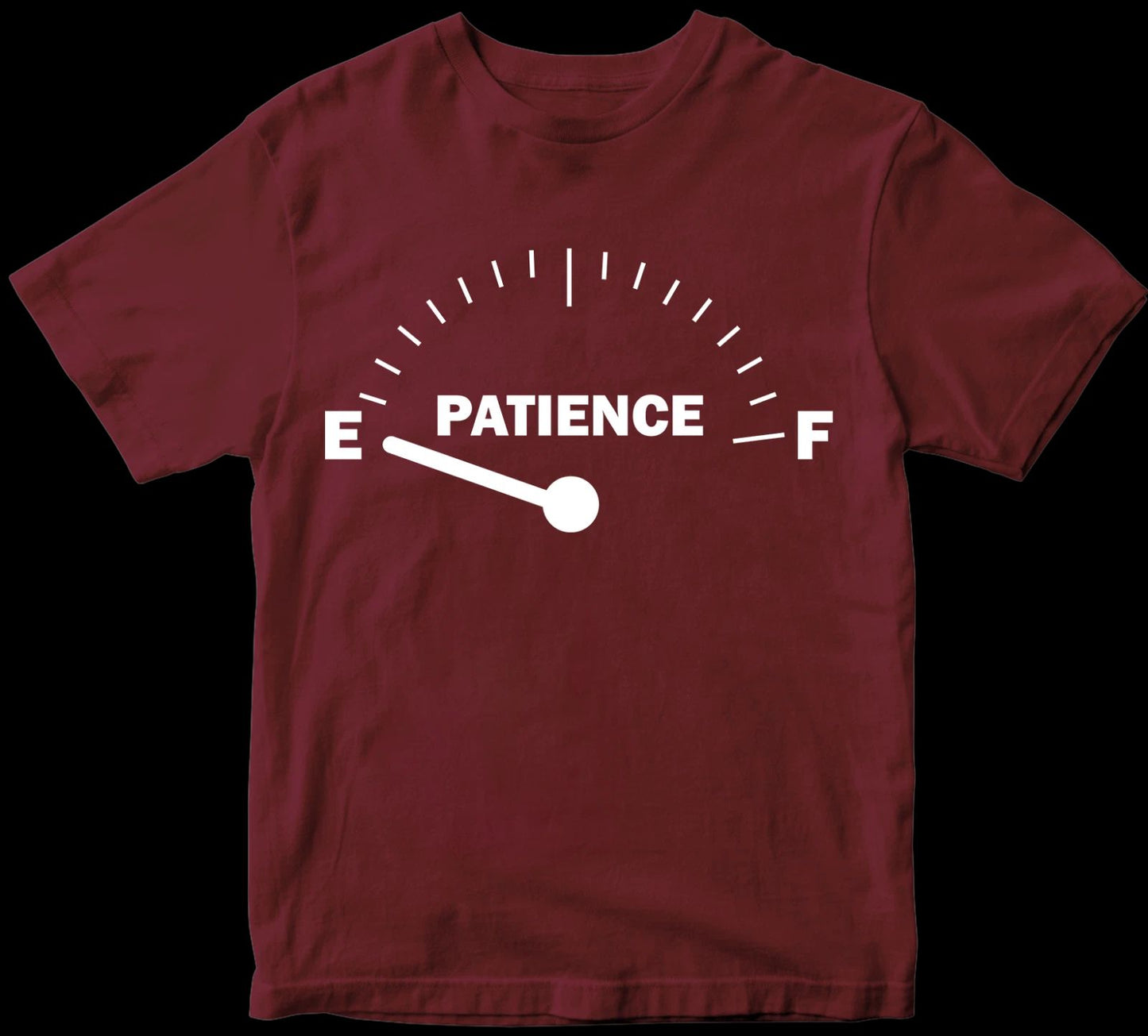 Patience Empty T-shirt Funny Rude Offensive Sarcastic Joke Novelty Gifts Top
