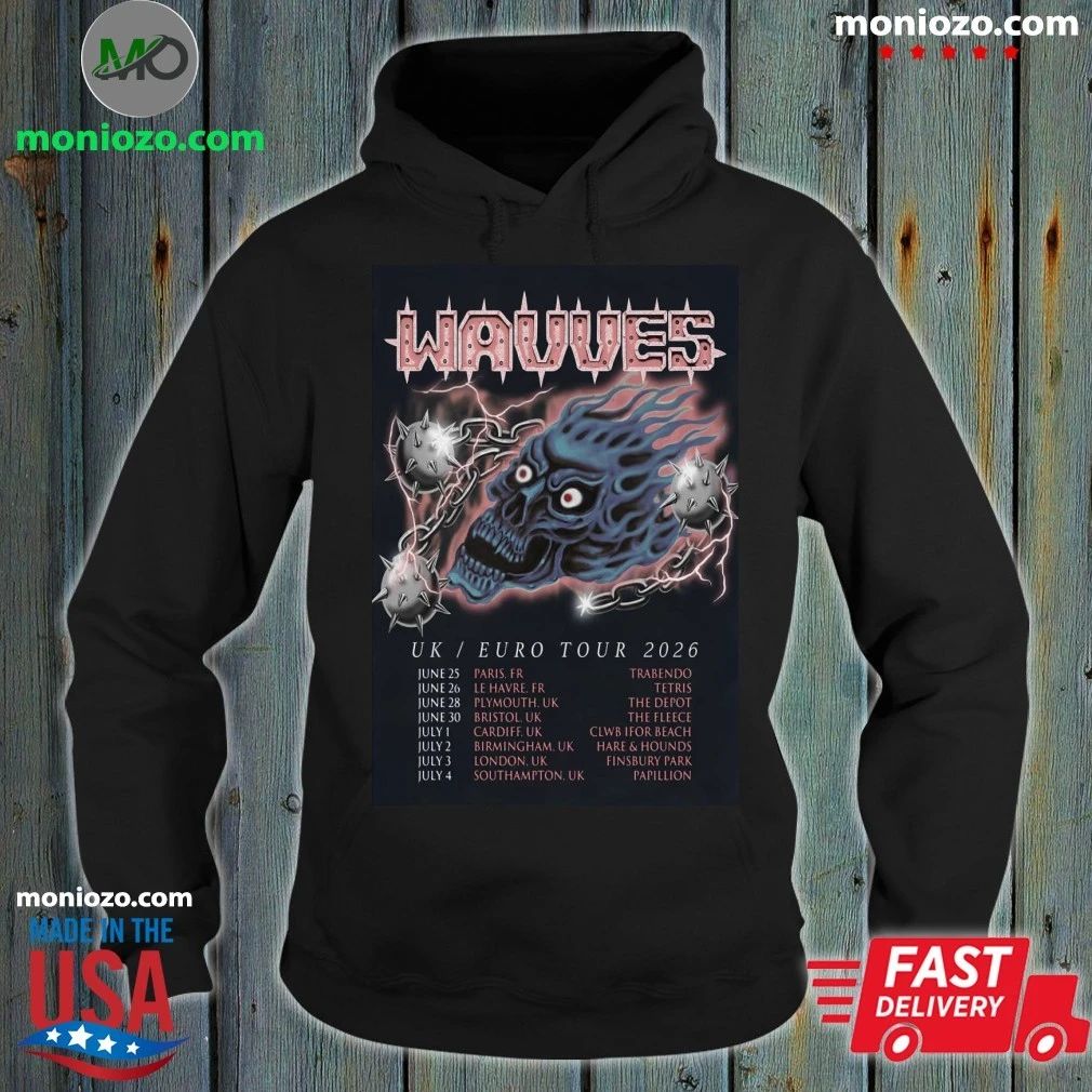 Original WAVVES UK EU Tour 26 Poster Shirt