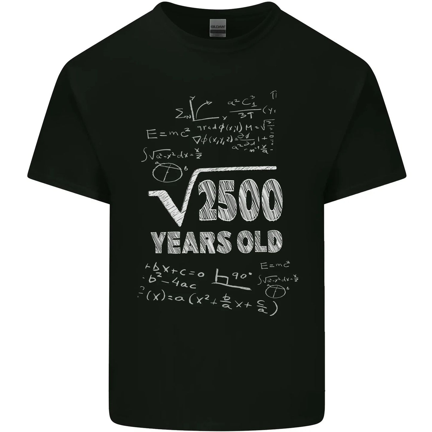 50th Birthday 50 Year Old Geek Funny Maths Mens Cotton T-Shirt Tee Top
