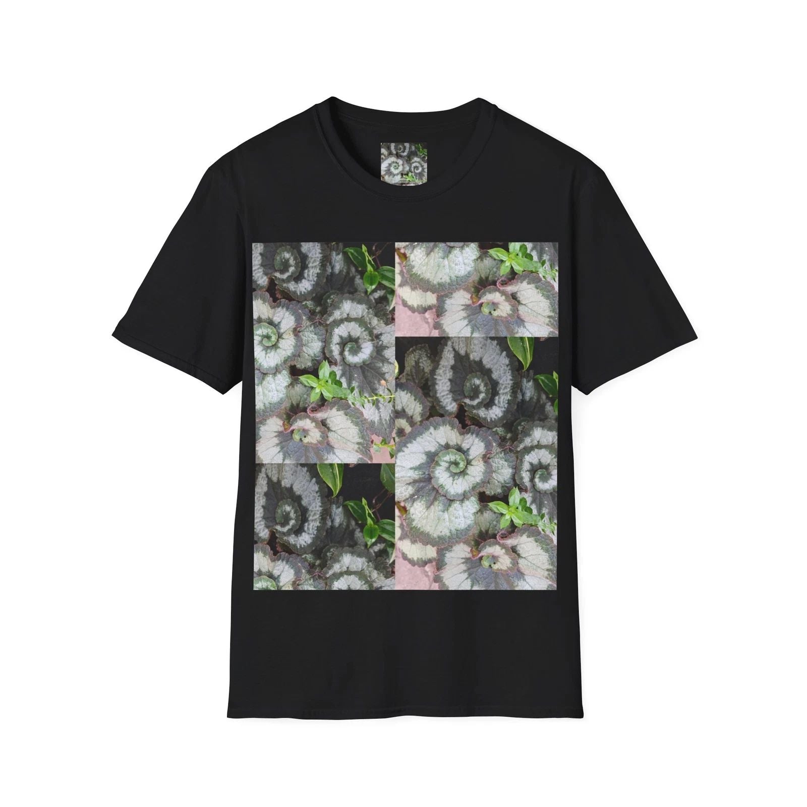 Spiral Nature Graphic T-Shirt - Eco Design, Unisex, Soft Cotton Tee, Outdoor