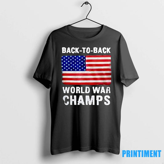 Back To Back World War Champs Usa Flag Tshirts Sweater