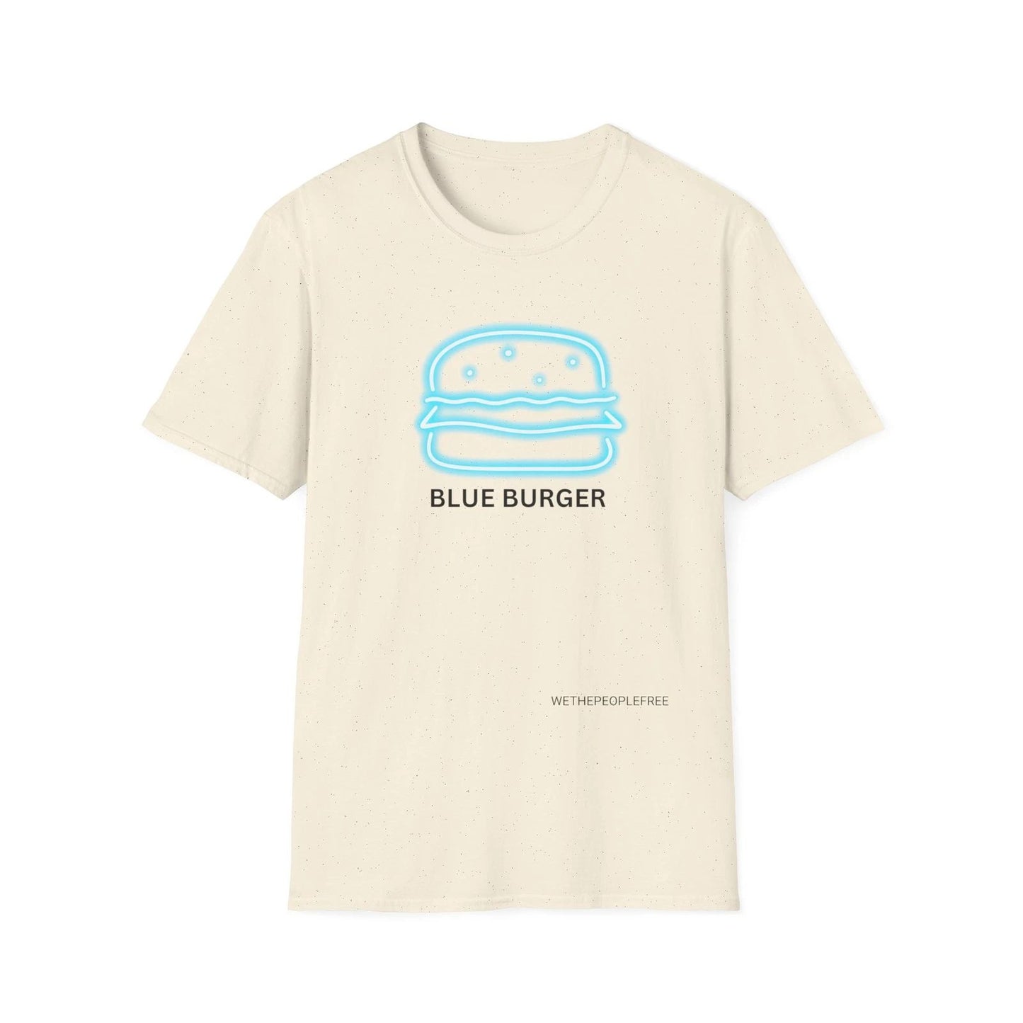 Blue burger T-Shirt burget tshirt neon tshirt blue neon sci-fi tshirt