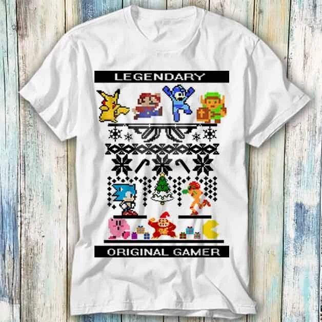 Legendary Original Gamer Oldies But Goldies 80s T Shirt Meme Top Tee Unisex 1304