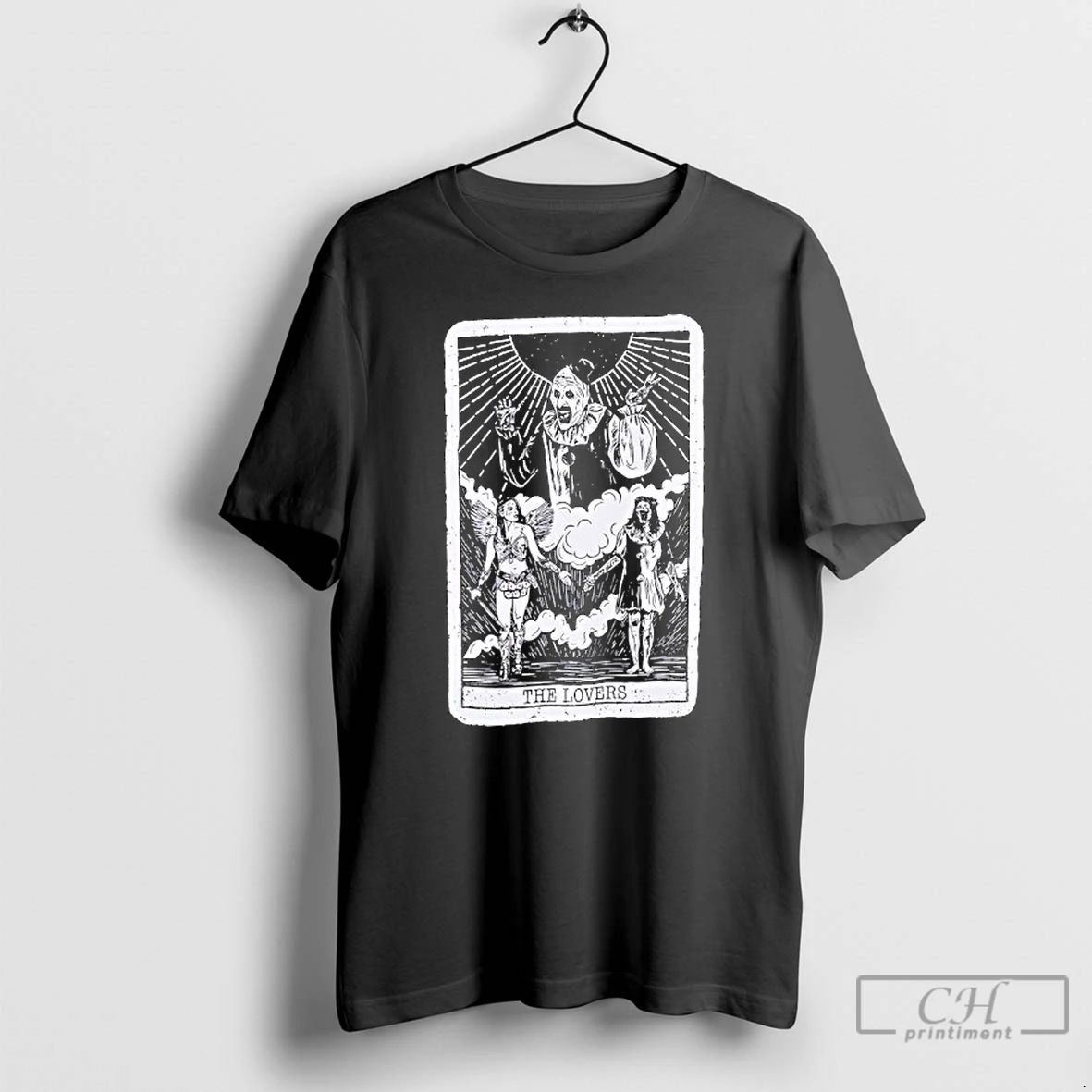 Classic The Lovers Terrifier Art The Clown Tarot Card T Shirts
