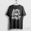 Premium Three Days Grace Lets Start A Riot 1 Sided T Shirts