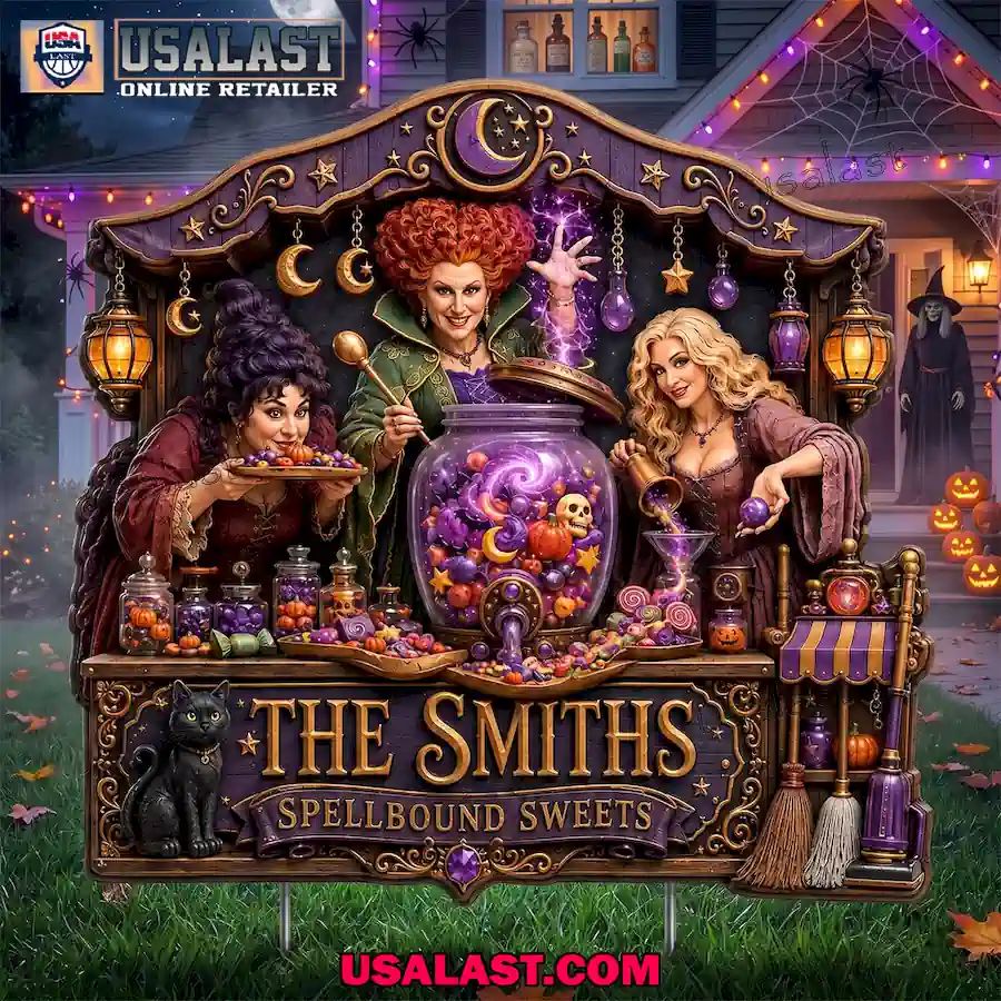 Hocus Pocus Spellbound Sweets Halloween Custom Yard Sign