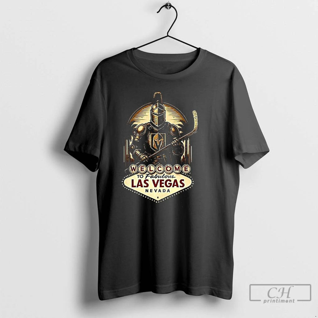 Premium Vegas Golden Knights Hockey Welcome To Fabulous Las Vegas Nevada Sign Knight T Shirts