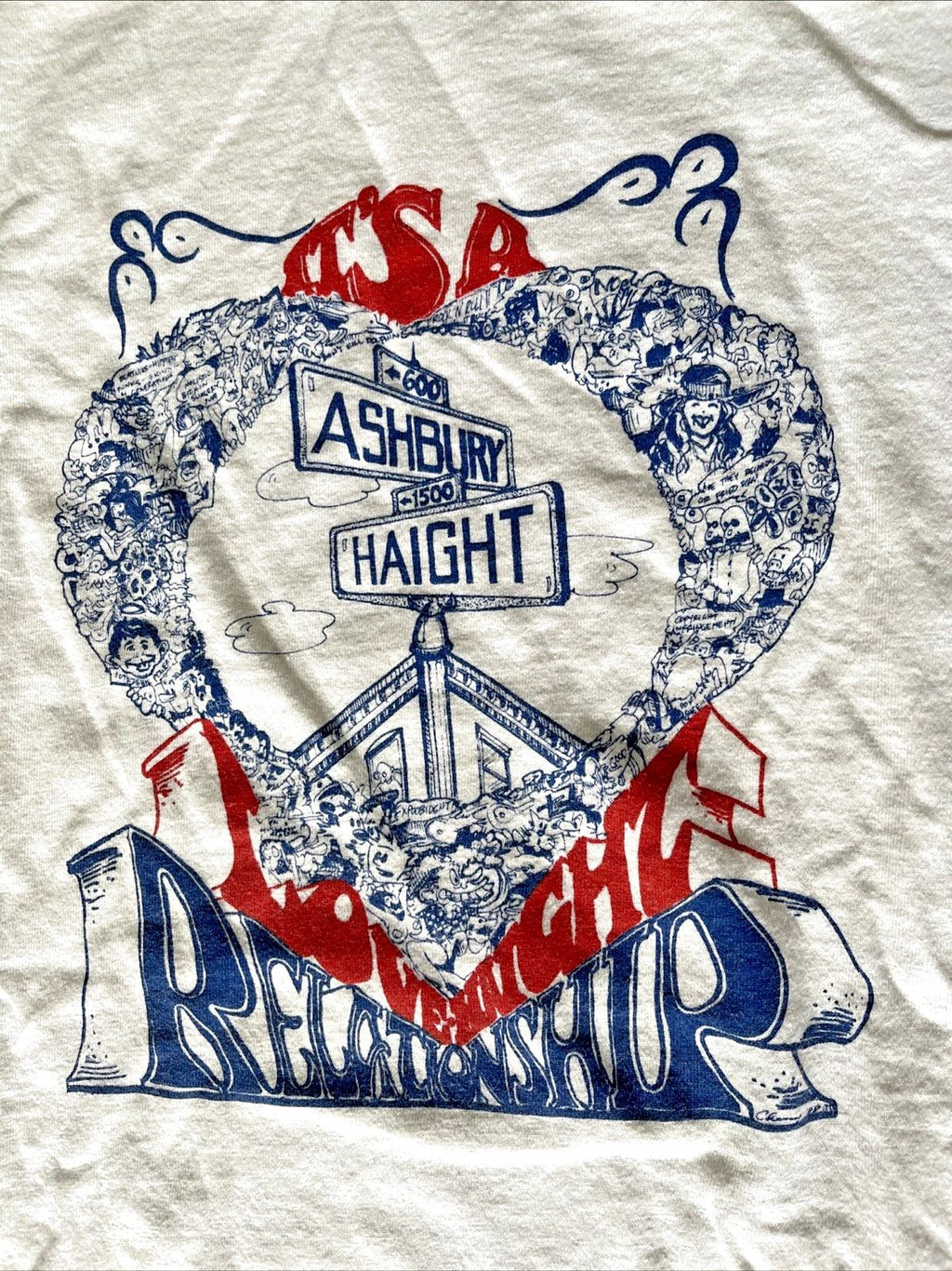 Vintage Haight & Ashbury Shirt Grateful Dead Head Parking Lot Bootleg Hippie XL