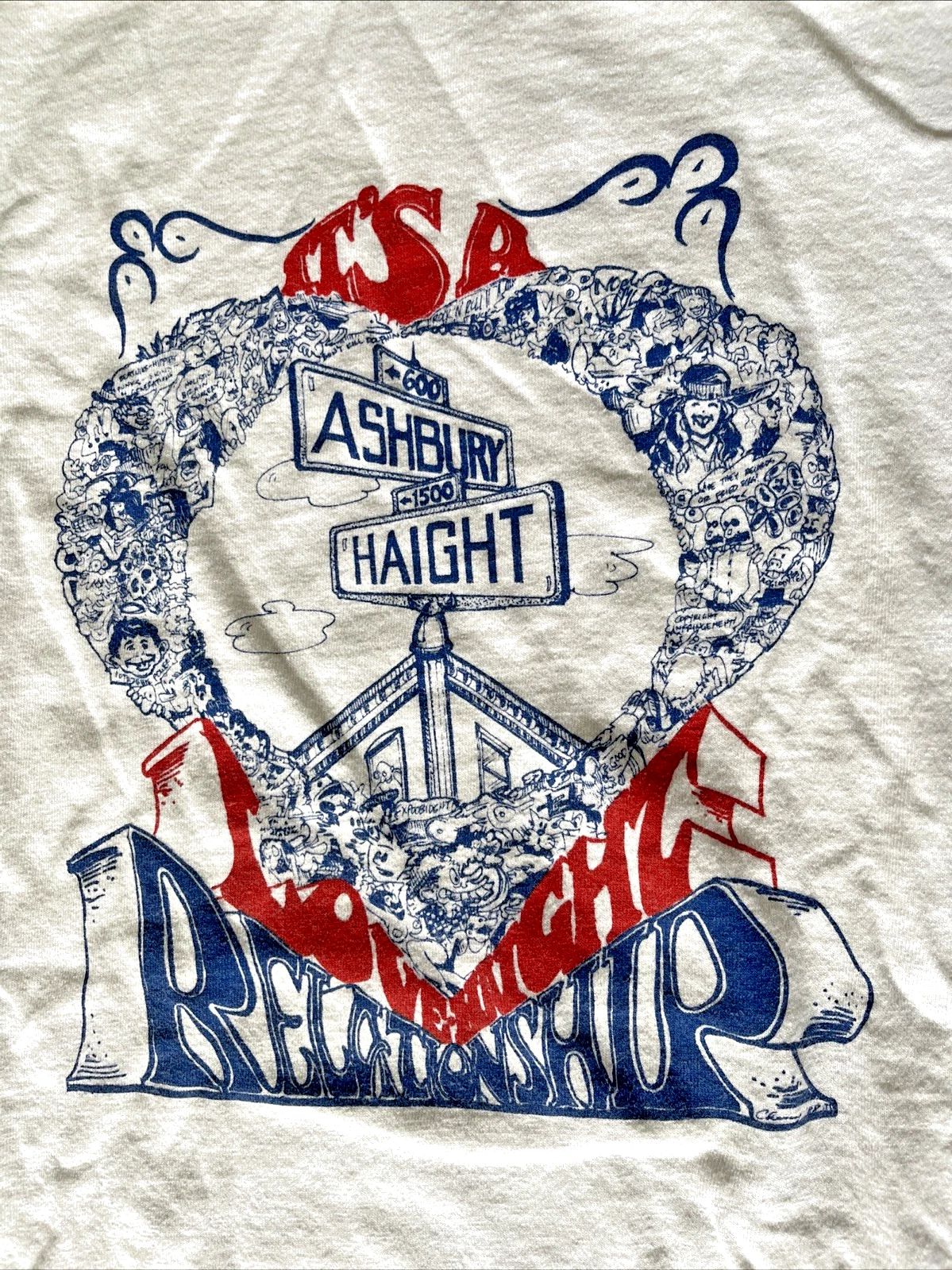 Vintage Haight & Ashbury Shirt Grateful Dead Head Parking Lot Bootleg Hippie XL