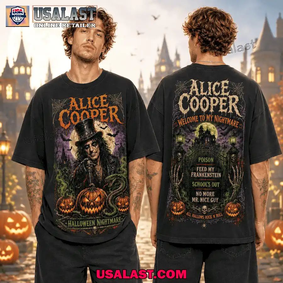 Alice Cooper Halloween Horror Graphic 3D T-Shirt