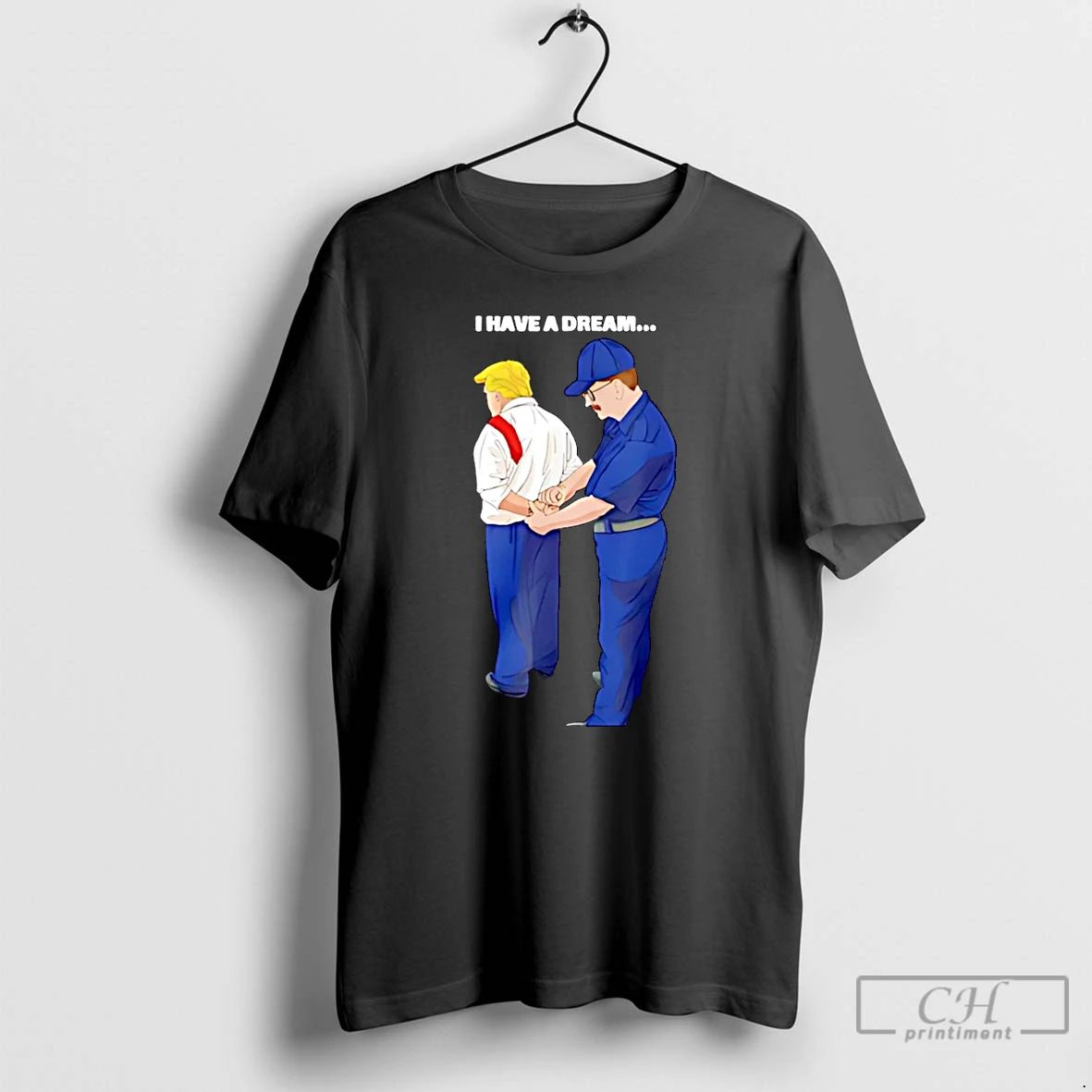 Classic I Have A Dream Trump Is Arrested Cartoon Christmas T Shirts