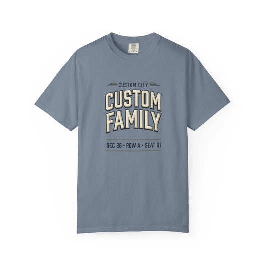 Custom Match Ticket Soccer Shirt | Personalized City Family Football Tee |