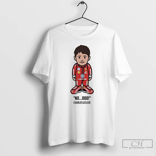 Classic Charles Leclerc Noooo Cartoon T Shirts