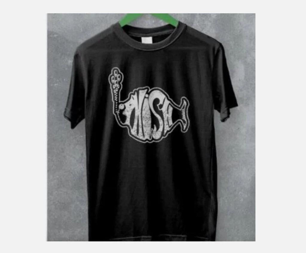 Vintage Phish Rock Black T-Shirt Cotton Tee hot