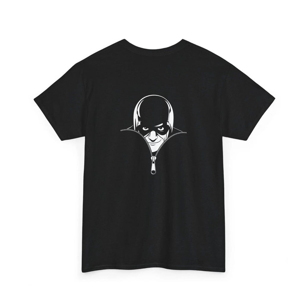 Unisex Heavy Cotton Tee with Edgy Graphic Design, Casual Wear, Street Style tee
